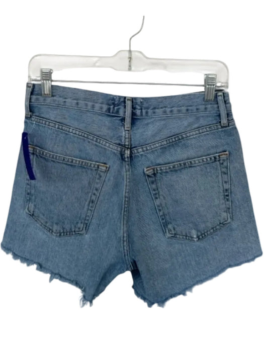 Agolde Size 26 Light Wash Organic Cotton High Waist Button Fly Cut Off Shorts Light Wash / 26