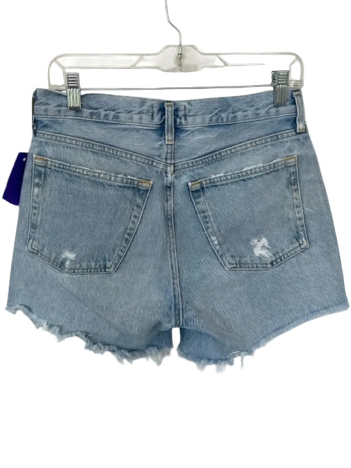 Agolde Size 26 Light Wash Organic Cotton High Waist Button Fly Cut Off Shorts Light Wash / 26
