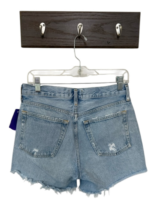 Agolde Size 26 Light Wash Organic Cotton High Waist Button Fly Cut Off Shorts Light Wash / 26