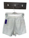 Cleobella Size 26 Ivory Cotton Blend High Waist Front Pockets Denim Shorts Ivory / 26