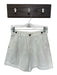 Cleobella Size 26 Ivory Cotton Blend High Waist Front Pockets Denim Shorts Ivory / 26