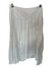 Aligne Size 4 White Cotton Side Zip Pleated Maxi Poplin Skirt White / 4