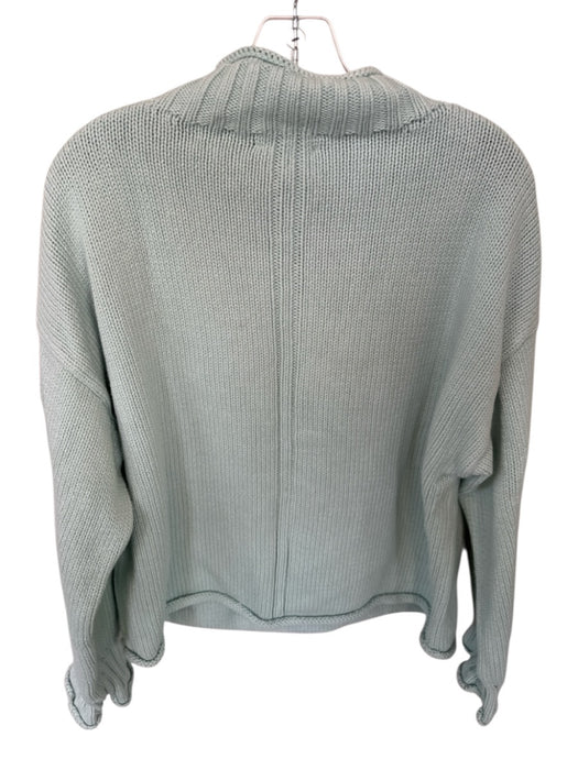 J. Crew Size S Mint Cotton Roll Neck Knit Long Sleeve Sweater Mint / S