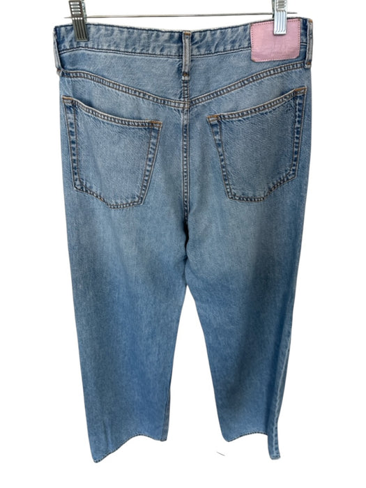 Rag & Bone Size 26 Light Wash Cotton Blend Mid Rise Wide Leg Jeans Light Wash / 26