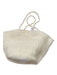 Abby Alley Cream Straw Top Handles Tote Bag Cream / M