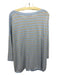 Lily Pulitzer Size M Blue & Tan Cotton & Polyester 3/4 Sleeve Stripes Knit Top Blue & Tan / M