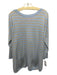 Lily Pulitzer Size M Blue & Tan Cotton & Polyester 3/4 Sleeve Stripes Knit Top Blue & Tan / M