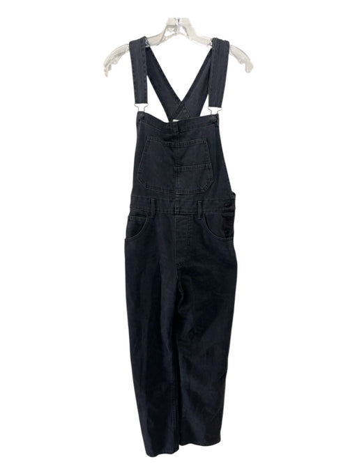 We The Free Size S Dark Wash Cotton Denim Suspenders Pockets Jumpsuit Dark Wash / S