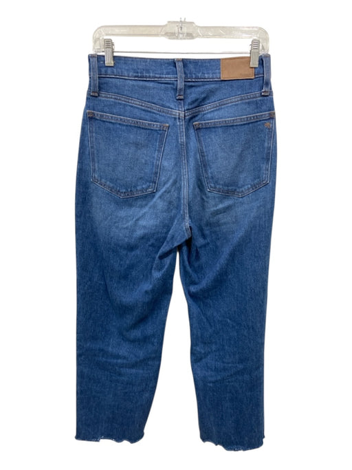 Madewell Size 26 Medium Wash Cotton Raw Hem Mid Rise Zip & Button Jeans Medium Wash / 26