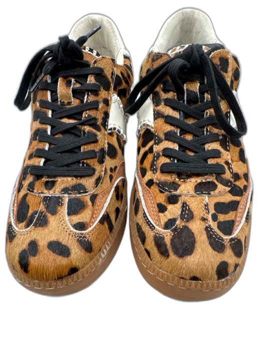 Dolce Vita Shoe Size 6.5 Brown, Black & White Leather Upper Pony Hair Sneakers Brown, Black & White / 6.5
