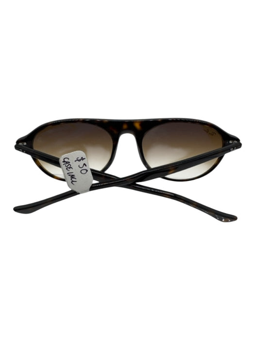 Ray Ban Brown Acetate Tortoiseshell Gradient Lens Flat Top Sunglasses Brown