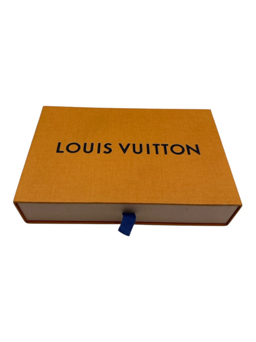 Louis Vuitton Tan & Brown Leather Zip Close Box Inc. Wallets Tan & Brown
