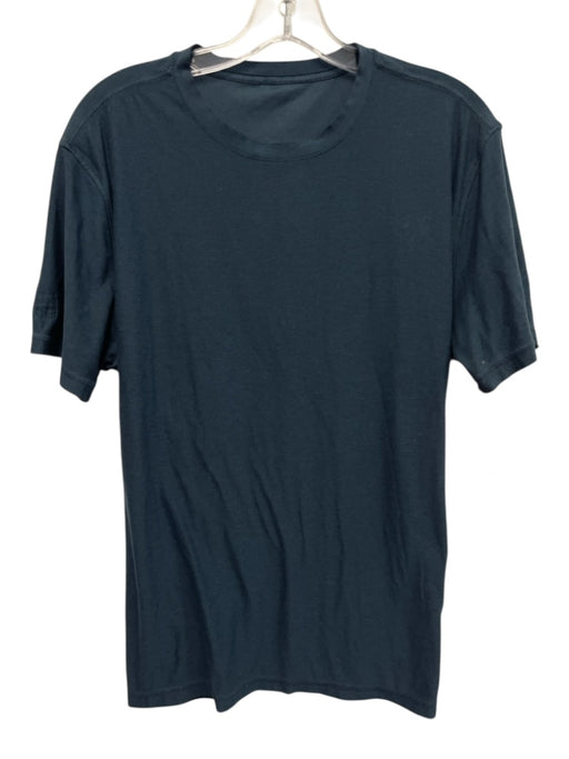 Vuori Size Est M Navy Synthetic Heathered Athletic T Shirt Men's Short Sleeve Navy / Est M