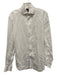 Boggi Size 16 White Linen Solid Button Up Men's Long Sleeve Shirt White / 16