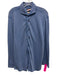 Johnnie O Size M Blue Cotton Blend Solid Button Up Men's Long Sleeve Shirt Blue / M