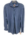 Johnnie O Size M Blue Cotton Blend Solid Button Up Men's Long Sleeve Shirt Blue / M