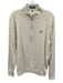 Masters Size M Off White Synthetic Solid Quarter Zip Men's Long Sleeve Shirt Off White / M