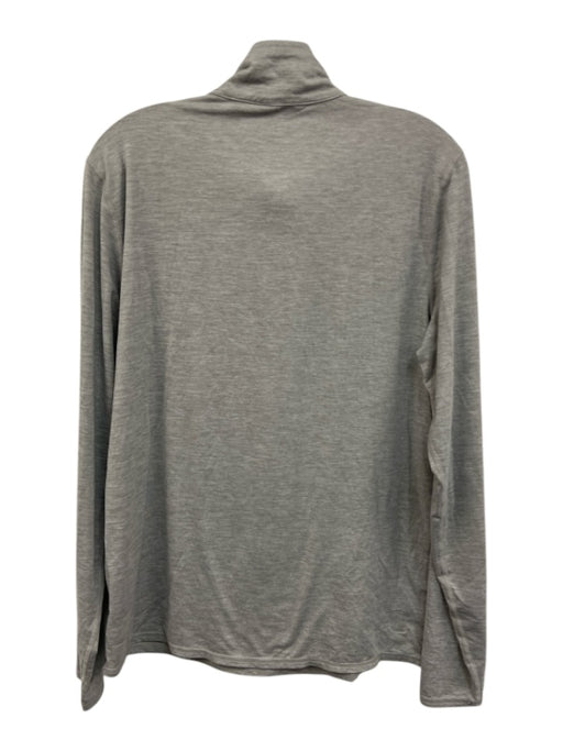 Vuori Size Est M Gray Synthetic Heathered Athletic Quarter Zip Long Sleeve Shirt Gray / Est M
