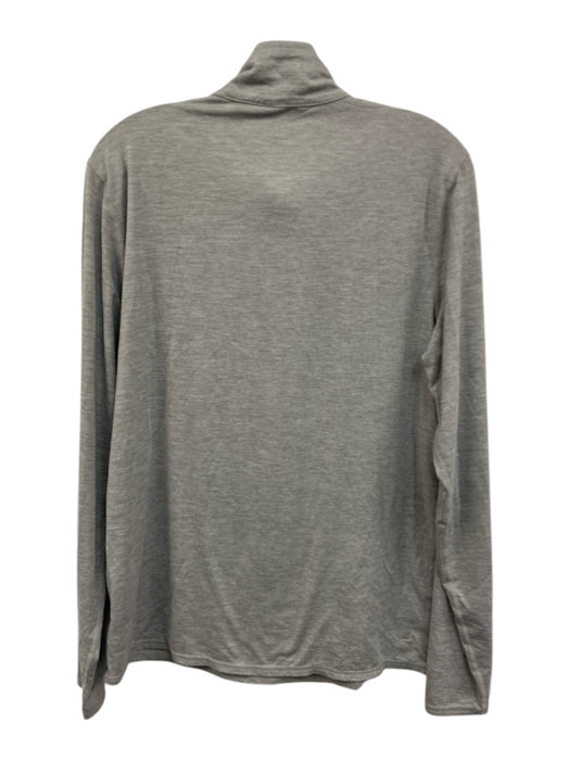 Vuori Size Est M Gray Synthetic Heathered Athletic Quarter Zip Long Sleeve Shirt Gray / Est M