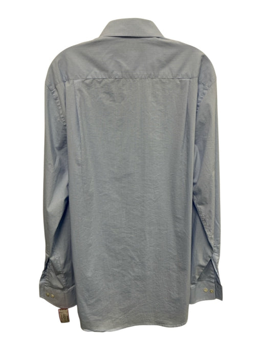 Holderness & Bourne Size L Blue & White Cotton Plaid Button Up Long Sleeve Shirt Blue & White / L