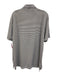 Peter Millar Size M Gray & White Synthetic Striped Polo Athleisure Short Sleeve Gray & White / M
