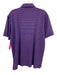 Holderness & Bourne Size L Purple & Pink Cotton Striped Polo Men's Short Sleeve Purple & Pink / L
