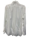 Quince Size L White Cotton Solid Button Up Spread Collar Men's Long Sleeve Shirt White / L