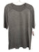 Lululemon Size Est L Gray Synthetic Heathered Athletic T Shirt Short Sleeve Gray / Est L