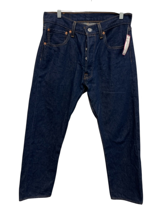 Levis Size 32 Dark Wash Cotton Solid Jean Men's Pants Dark Wash / 32
