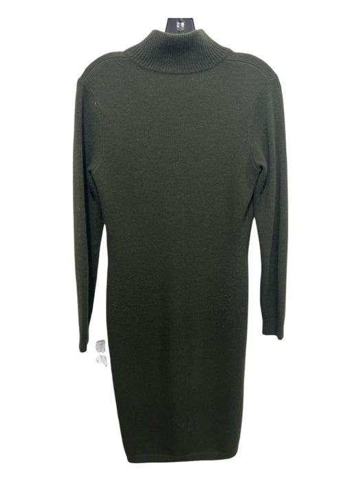 Ralph Lauren Size Medium Hunter Green Merino Blend Long Sleeve high neck Dress Hunter Green / Medium