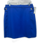 Tory Burch Size 10 Blue Polyester & Wool Knee Length Panel Detail Back Zip Skirt Blue / 10