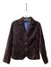 Boden Size 10 Brown Cotton Suede Blazer Double Front Pocket Buttons Jacket Brown / 10