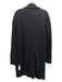 Anthropologie Size 2X Black Cotton & Polyester Pockets 1 Button Coat Black / 2X