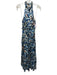 Elliatt Size XS Beige, Blue & Black Polyester Blend Metallic Thread Dress Beige, Blue & Black / XS
