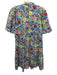 Tuckernuck Size XS White & Multi Cotton Floral Short Sleeve Notch Neck Dress White & Multi / XS
