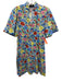 Tuckernuck Size XS White & Multi Cotton Floral Short Sleeve Notch Neck Dress White & Multi / XS
