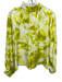 Marie Oliver Size XS White & yellow Rayon & Silk Abstract Print Elastic Neck Top White & yellow / XS