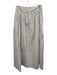 Parker Size S White & Brown Cotton Pin Stripe Smocked Back Maxi Skirt White & Brown / S
