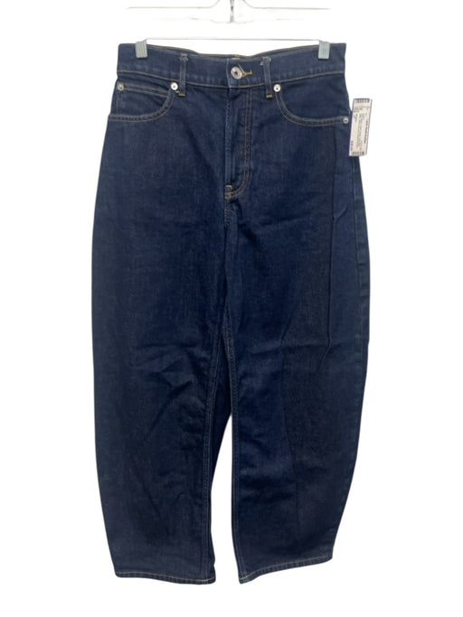 Everlane Size 27 Dark Wash Cotton Denim High Rise Wide Barrel Leg Jeans Dark Wash / 27