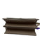 Tory Burch Taupe Brown Saffiano Leather Magnetic Closure Envelope Chain Bag Taupe Brown / S
