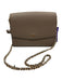 Tory Burch Taupe Brown Saffiano Leather Magnetic Closure Envelope Chain Bag Taupe Brown / S