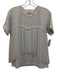 Elliatt Size Small White Cotton Blend Short Sleeve Pleated Ruffle Top White / Small