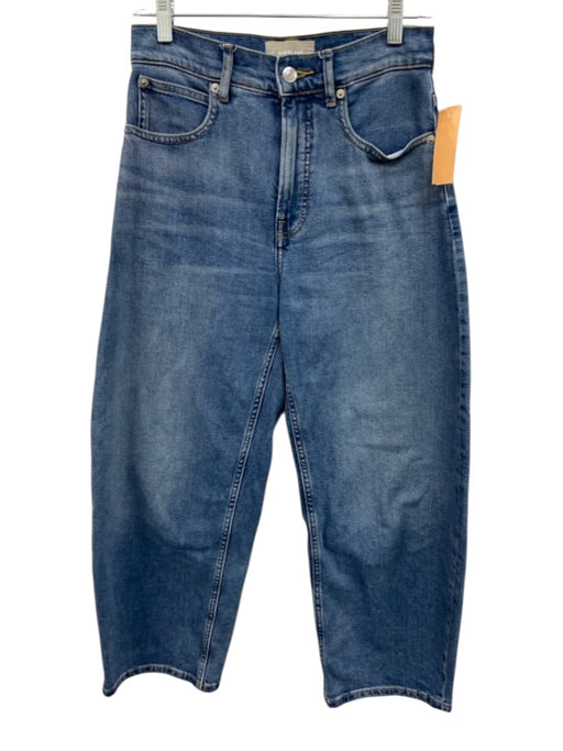 Everlane Size 26 Medium Wash Cotton Denim High Rise Barrel Leg Jeans Medium Wash / 26