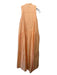 Jonathan Simkhai Size XS Orange Cotton Blend Sleeveless Half Button Maxi Dress Orange / XS