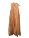 Jonathan Simkhai Size XS Orange Cotton Blend Sleeveless Half Button Maxi Dress Orange / XS