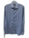 Sand Size 39 Blue & White Cotton All Over Print Button Down Long Sleeve Shirt Blue & White / 39