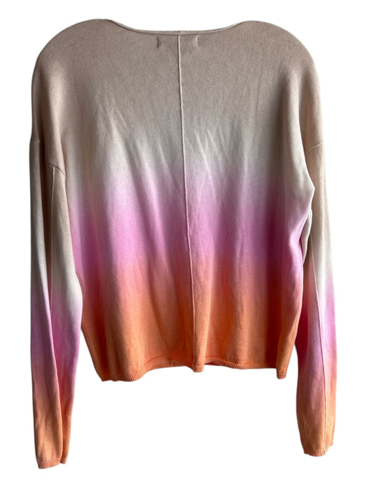 Sanctuary Size XS Beige Orange & Pink Cotton & Viscose Wide V Neck Knit Top Beige Orange & Pink / XS