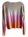 Sanctuary Size XS Beige Orange & Pink Cotton & Viscose Wide V Neck Knit Top Beige Orange & Pink / XS