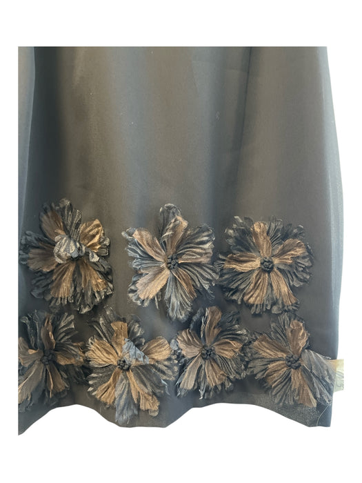 W by Worth Size 2 Black Polyester Round Neck Keyhole Sleeveless Dress Black / 2