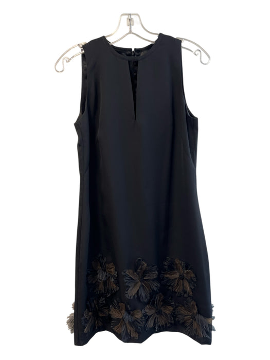 W by Worth Size 2 Black Polyester Round Neck Keyhole Sleeveless Dress Black / 2